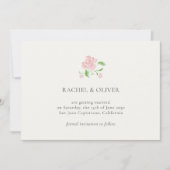 Ivory & Green | Floral Rose Wedding Save The Date (Voorkant)