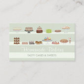 Ivory Green Tasty Bakery Cakes Sweets Snoep Shop Visitekaartje (Voorkant)