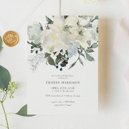 Ivory Greenery Waterverf Floral Vrijgezellenfeest Kaart