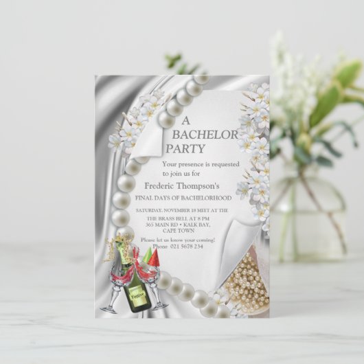 Ivory, Groen, Blauw, Gouden Zijde en Bachelor Part (Staand voorkant)