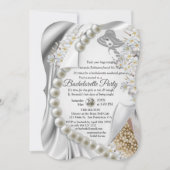 Ivory, groen, blauw, gouden zijde en parels Vrijge Kaart (Voorkant)