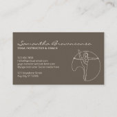 Ivory Gym Yoga Pilates Meditation Instructor Visitekaartje (Achterkant)