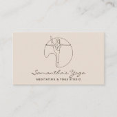 Ivory Gym Yoga Pilates Meditation Instructor Visitekaartje (Voorkant)