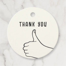 Ivory Hand Drawn Illustration Minimalist Wedding  Bedankjes Labels