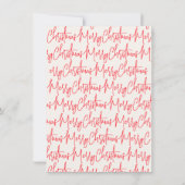 Ivory Handwritten Christmas Party Invitation Kaart (Achterkant)