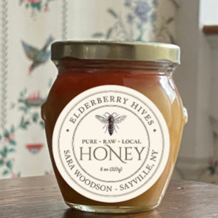 Ivory Honey Label met koningin Bee