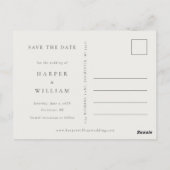 Ivory ingelijste foto Sla de datum op Briefkaart (Achterkant)