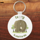 Ivory is alleen voor mij Button Sleutelhanger (Voorkant)