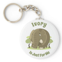 Ivory is alleen voor mij Button Sleutelhanger