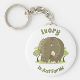 Ivory is alleen voor mij Button Sleutelhanger