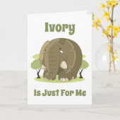 Ivory is alleen voor mij kaart (Gele Bloem)