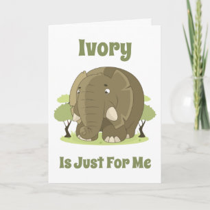 Ivory is alleen voor mij kaart