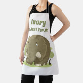 Ivory is alleen voor mij schort (Insitu)