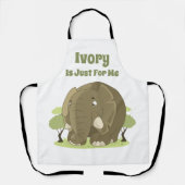 Ivory is alleen voor mij schort (Voorkant)