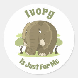 Ivory is alleen voor mij Sticker