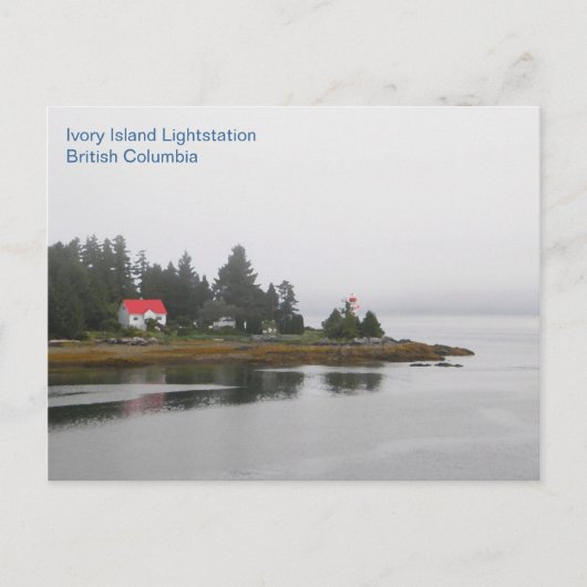 Ivory Island Lightstation Briefkaart (Voorkant)