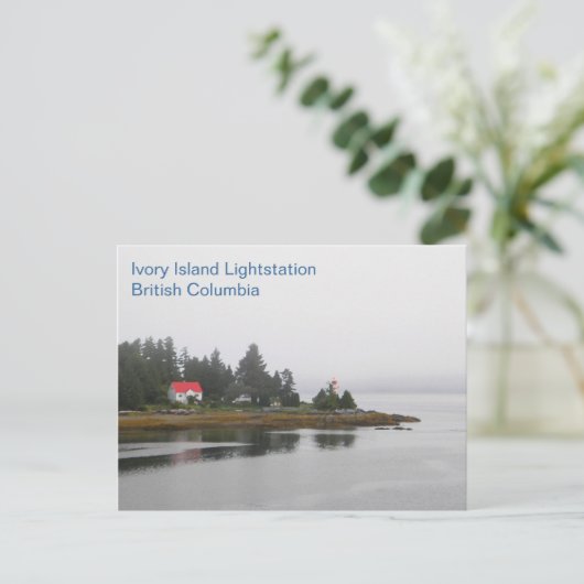 Ivory Island Lightstation Briefkaart (Staand voorkant)