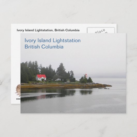 Ivory Island Lightstation Briefkaart (Voorkant / Achterkant)