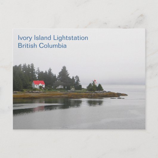 Ivory Island Lightstation Briefkaart (Voorkant)