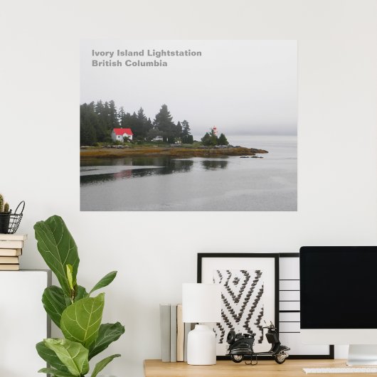 Ivory Island Lightstation Poster (Thuiskantoor)