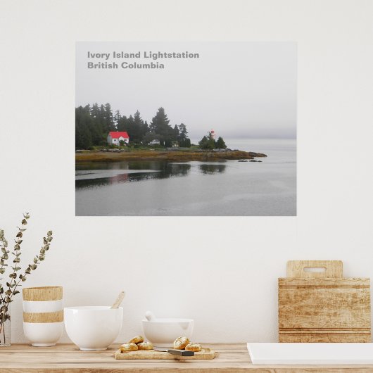 Ivory Island Lightstation Poster (Keuken)