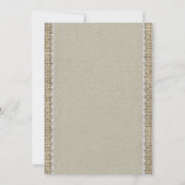 Ivory Lace Bridal Shower Invitations Kaart (Achterkant)