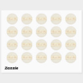 Ivory Lace Dank u Sticker / zeehond (Vel)