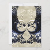 Ivory Lace Fractal Wedding Kaart (Voorkant)