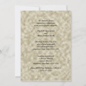 Ivory Lace Fractal Wedding Kaart (Achterkant)