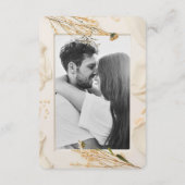 Ivory Lace Heart Photo Floral Romantic Spring Save The Date (Achterkant)