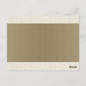 Ivory Lace Recipcard Briefkaart (Achterkant)
