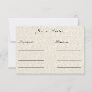 Ivory Lace Recipe Kaarten (3,5 x 5 inch)
