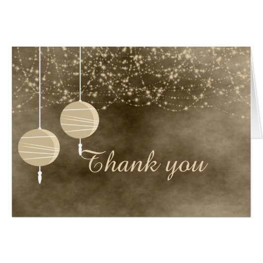 Ivory Lantaarns Dank je Kaart (Voorkant Horizontaal)