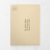 Ivory Lantern All-in-One Weddenschap Drieluik Uitnodiging (Cover)