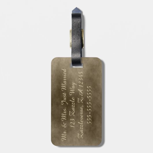 Ivory Lantern Bagagelabel (Achterkant verticaal)