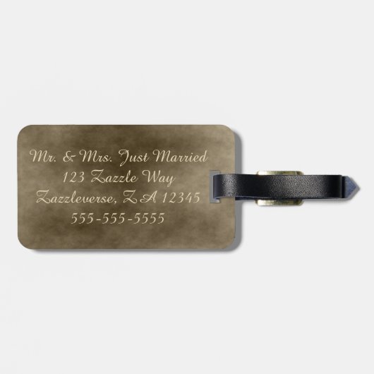 Ivory Lantern Bagagelabel (Achterkant horizontaal)