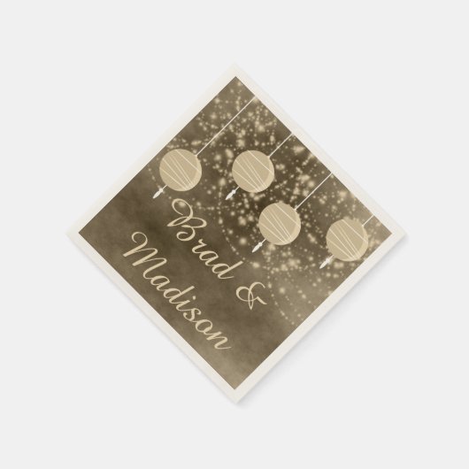 Ivory Lantern Servetten (Hoek)