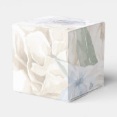 Ivory Lavender Blue Floral Wedding Favor Box  Bedankdoosjes (Achterkant)