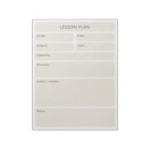 Ivory Lesplannerblok Notitieblok (Linkerzijde)