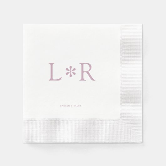Ivory & Lilac | Stijlvol Modern Servet (Voorkant)