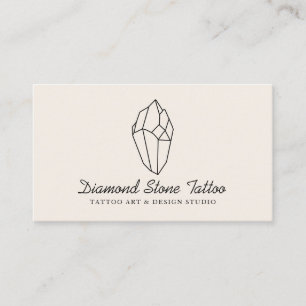 Ivory Linen Color Stone Diamond Visitekaartje