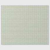 Ivory Lines on Pastel Green Cadeaupapier (Vlak)