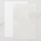 Ivory Magnolia Stationery Briefpapier (Voorkant / Achterkant)