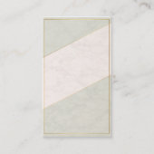 Ivory Marble Blank Appointment Card – Gold Accent Afsprakenkaartje (Voorkant)