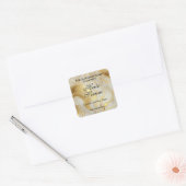 Ivory marble & gold glitter dropper bottle label (Envelop)