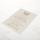 Ivory MD Asclepius+Laurel Wreate Graduation Party Folie Uitnodiging (Gedraaid)