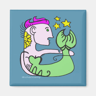 Ivory Mermaid met roze haar Magneet