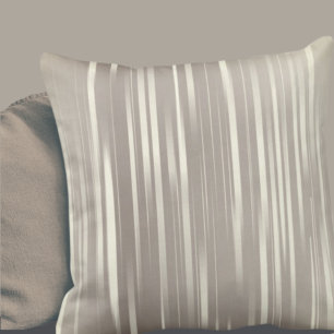 Ivory Metallic Stripes Kussen