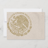 Ivory Mexico Trouwfoto Dank je Bedankkaart (Achterkant)