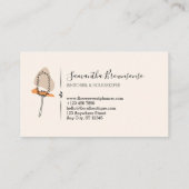 Ivory minimalist Janitorial Handy Mop Cleaning Visitekaartje (Achterkant)